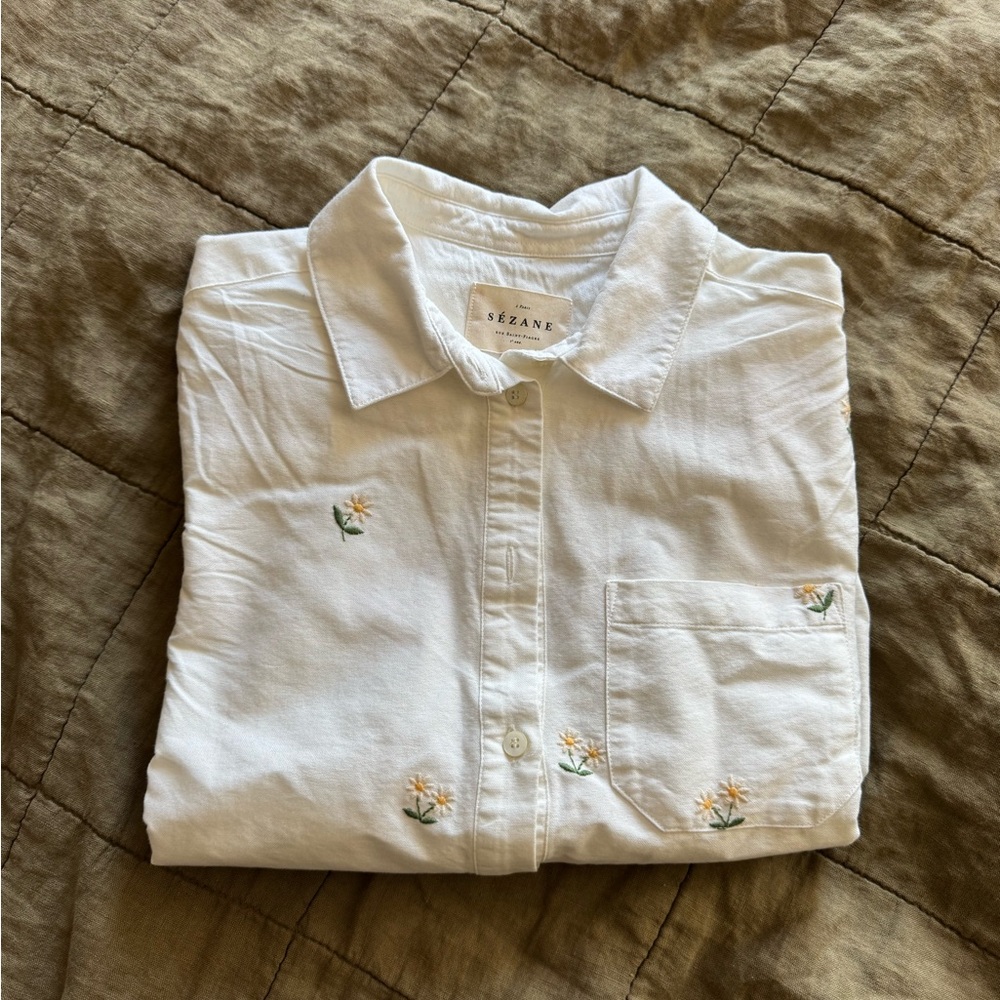Sezane Tomboy Shirt Daisy